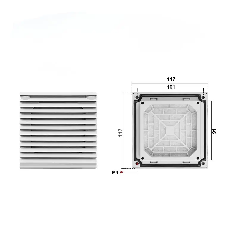 Finestre di ventilazione e raffreddamento